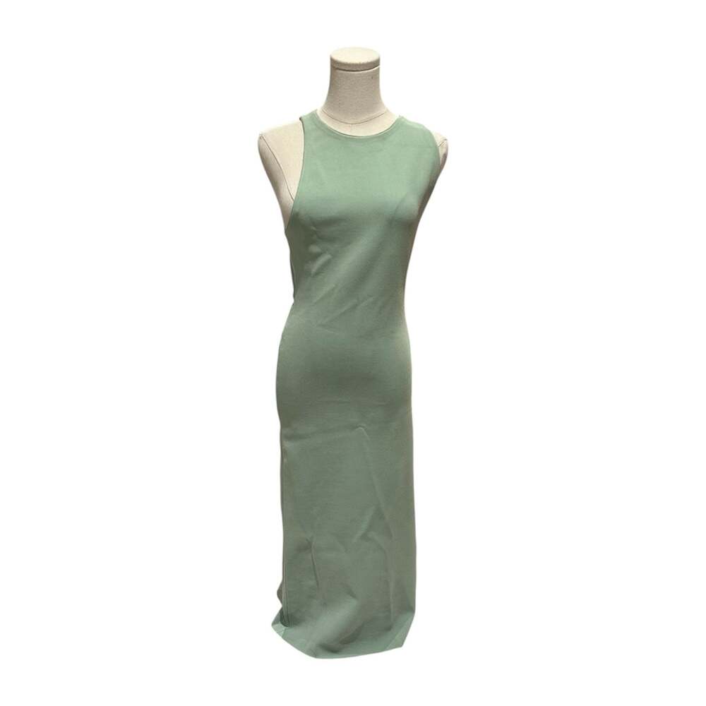 Alice + Olivia Light Sage Cross-Back Knit Maxi Dress Size Medium CC207513706